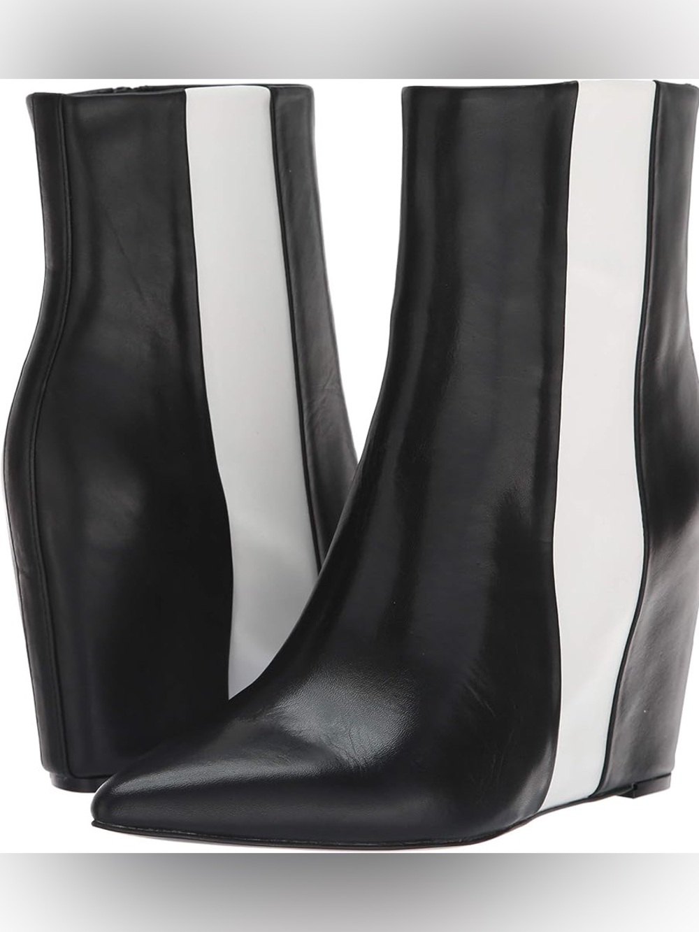NWT CALVIN KLEIN Yvania Black Leather Bootie Sz 8